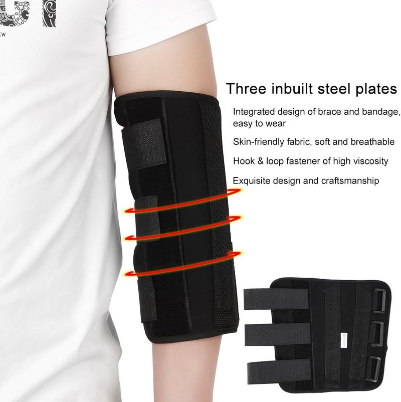 woobles Elbow Support PM Night Splint, Hinged Elbow Arm Forarm Braces Support Splint Orthosis Orthotics Band Pad Belt Adjustable Immobilizer Strap Wrap Sleeve Protector (M) - Image 4